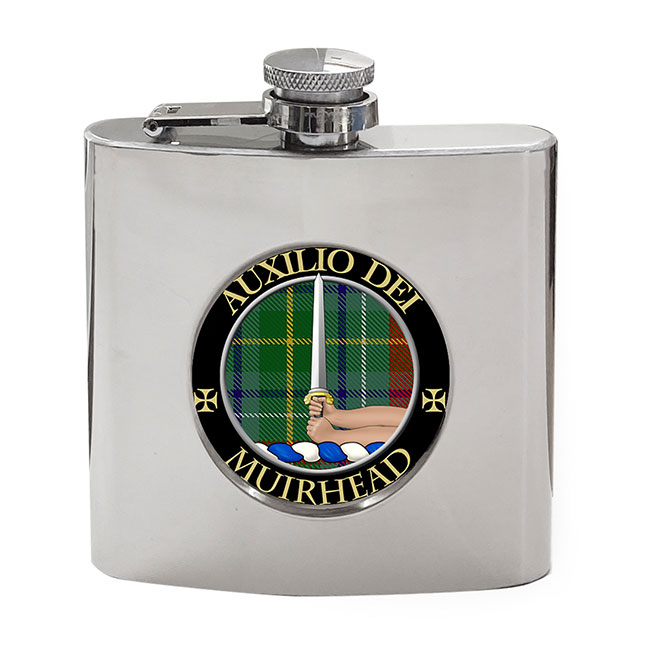 Muirhead Scottish Clan Crest Hip Flask