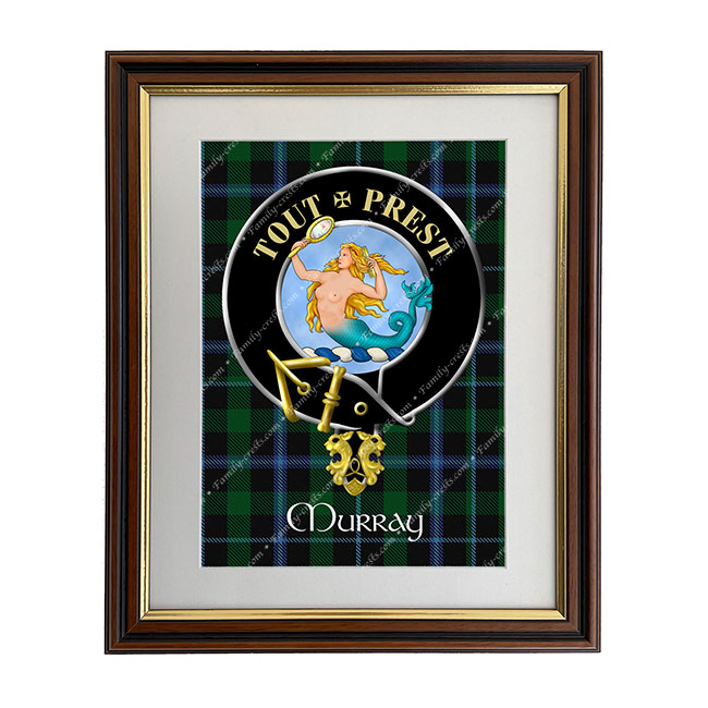 Murray (mermaid crest Scottish Clan Crest Framed Print