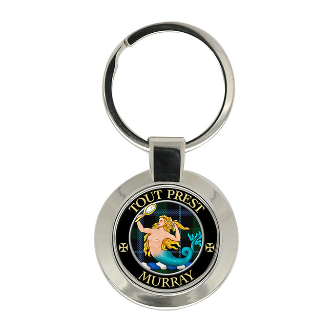 Murray (mermaid crest) Scottish Clan Crest Key Ring