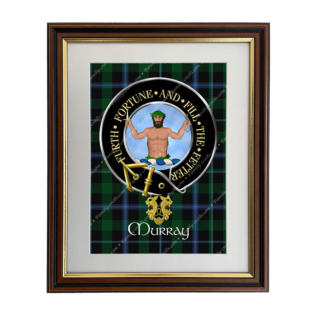 Murray (savage crest Scottish Clan Crest Framed Print