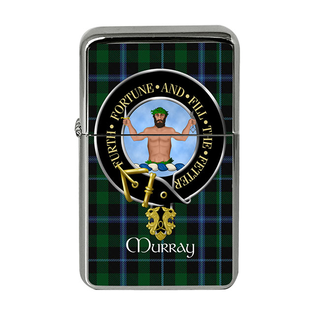 Murray (savage crest) Scottish Clan Crest Flip Top Lighter