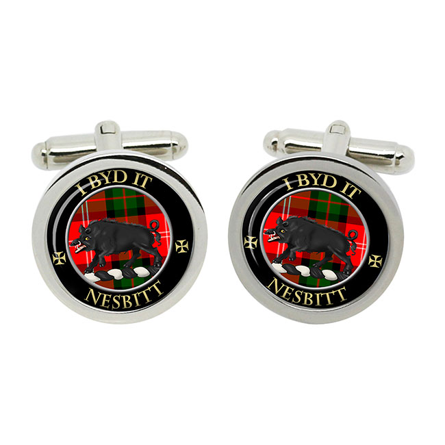 Nesbitt Scottish Clan Crest Cufflinks