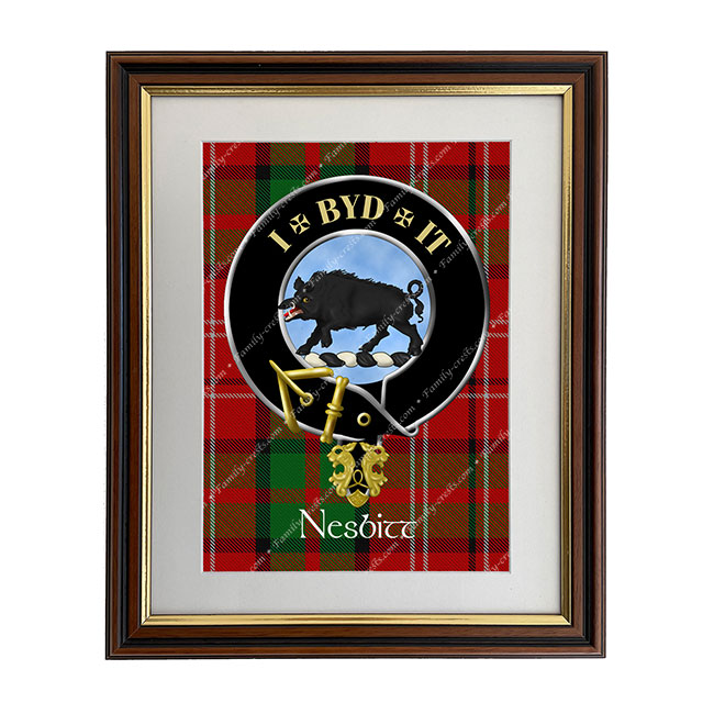 Nesbitt Scottish Clan Crest Framed Print