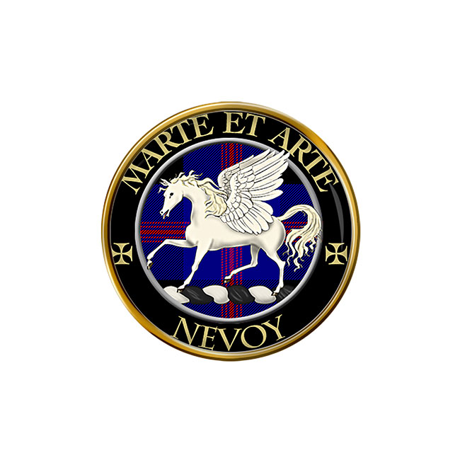 Nevoy Scottish Clan Crest Pin Badge