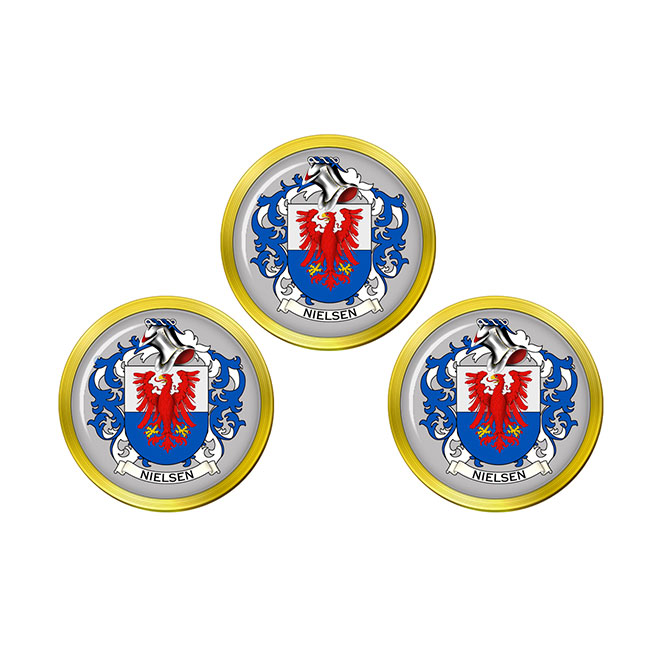 Nielsen (Denmark) Coat of Arms Golf Ball Markers