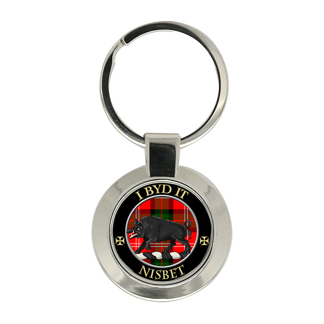 Nisbet Scottish Clan Crest Key Ring