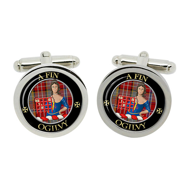 Ogilvy Scottish Clan Crest Cufflinks