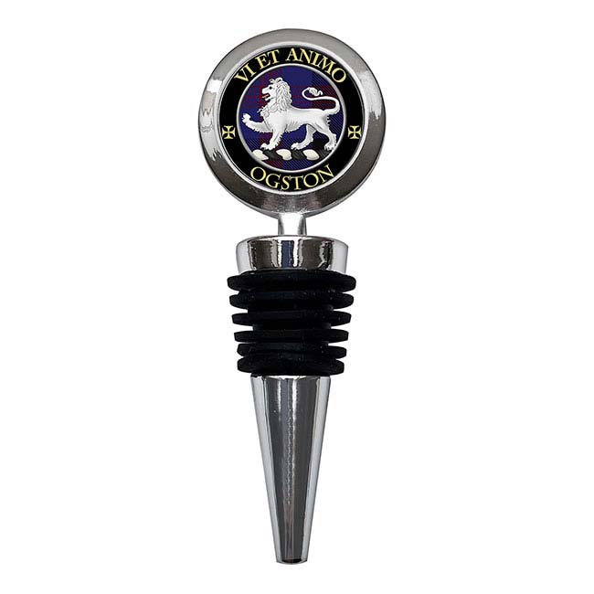 Ogston Scottish Clan Crest Bottle Stopper