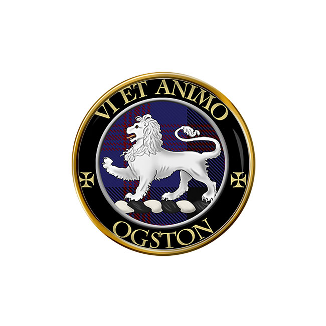 Ogston Scottish Clan Crest Pin Badge