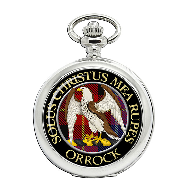 Orrock Scottish Clan Crest Pocket Watch
