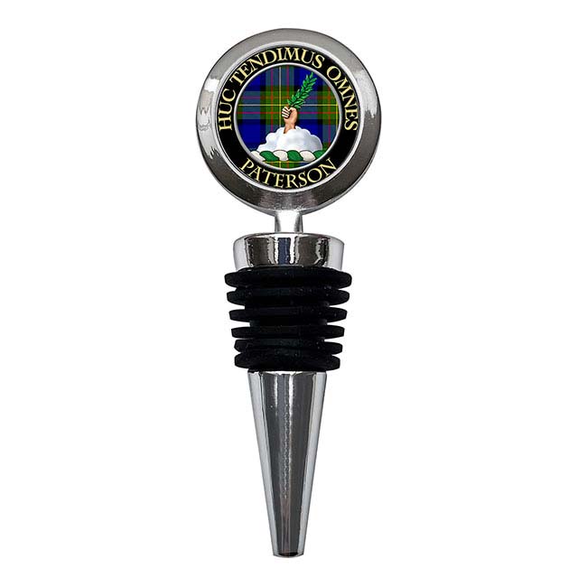 Paterson Scottish Clan Crest Bottle Stopper