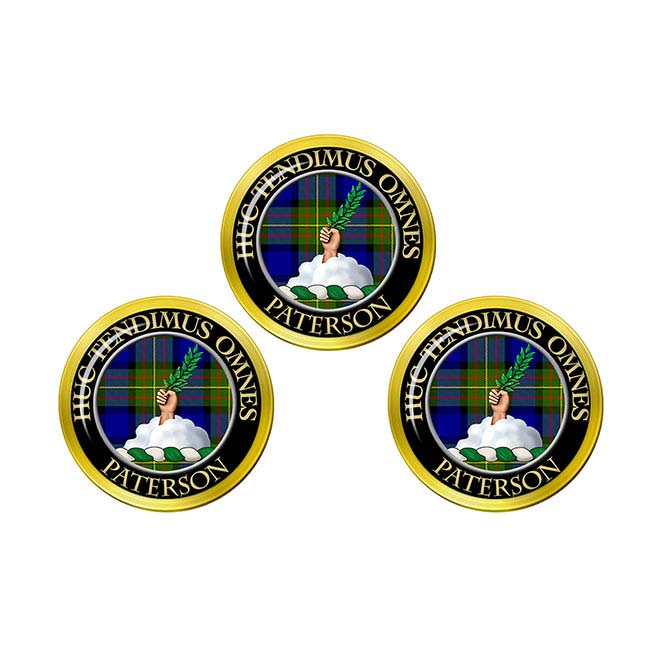 Paterson Scottish Clan Crest Golf Ball Markers