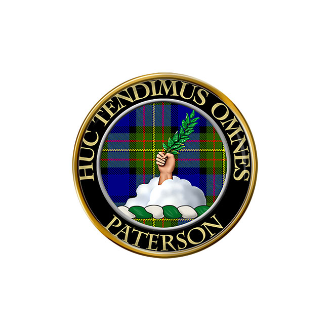 Paterson Scottish Clan Crest Pin Badge