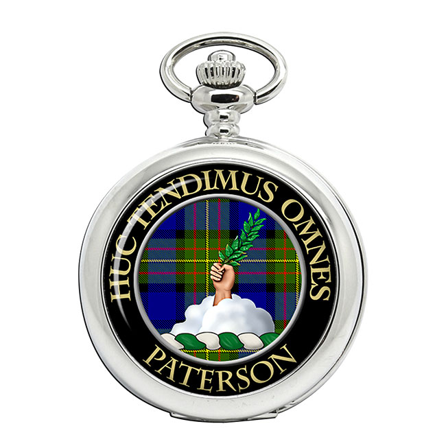 Paterson Scottish Clan Crest Pocket Watch