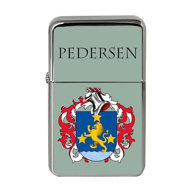 Pedersen (Denmark) Coat of Arms Flip Top Lighter