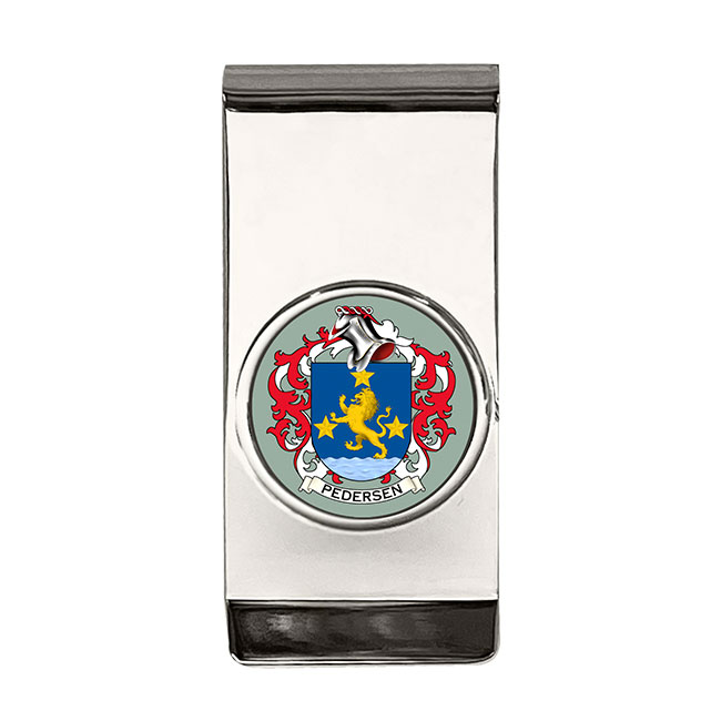 Pedersen (Denmark) Coat of Arms Money Clip