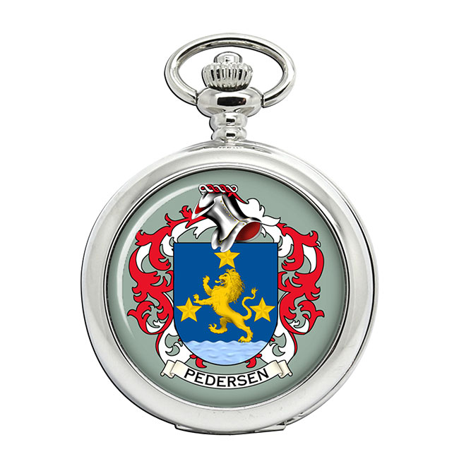 Pedersen (Denmark) Coat of Arms Pocket Watch