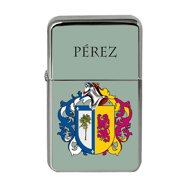 Perez (Spain) Coat of Arms Flip Top Lighter