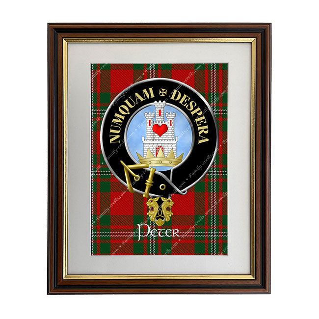 Peter Scottish Clan Crest Framed Print