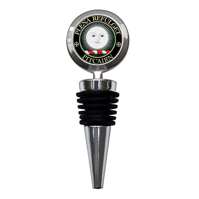 Pitcairn Scottish Clan Crest Bottle Stopper