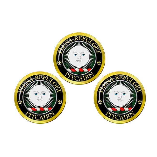 Pitcairn Scottish Clan Crest Golf Ball Markers