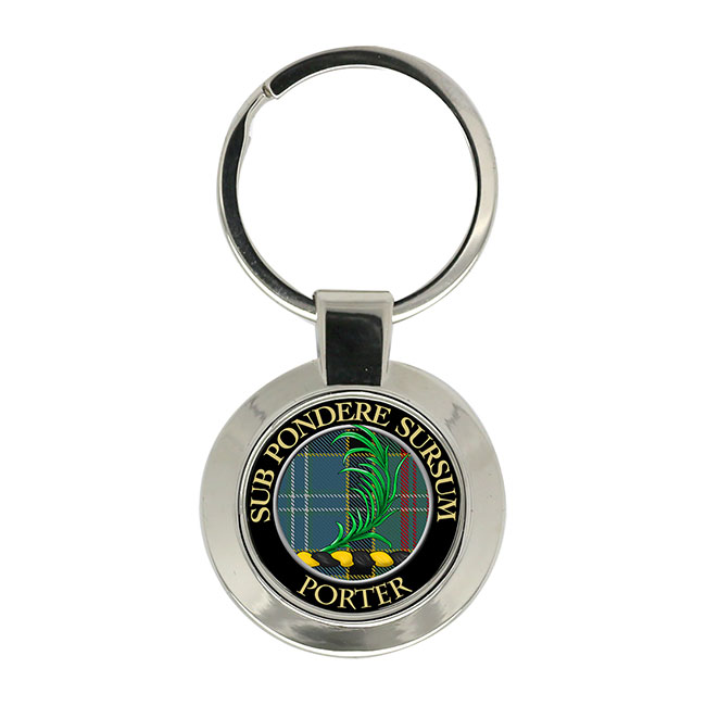 Porter Scottish Clan Crest Key Ring