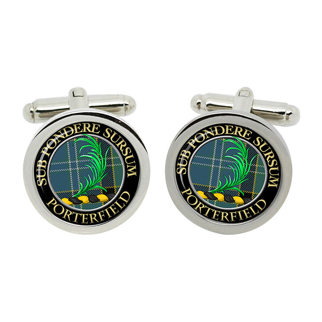 Porterfield Scottish Clan Crest Cufflinks
