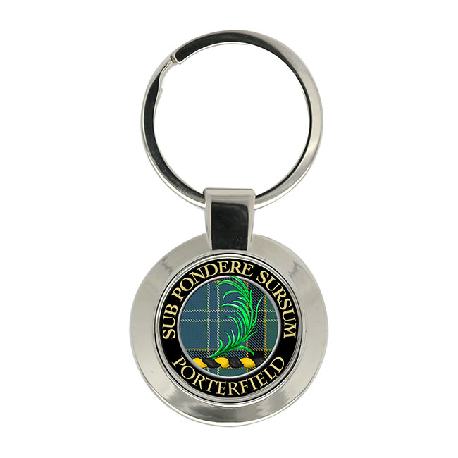 Porterfield Scottish Clan Crest Key Ring