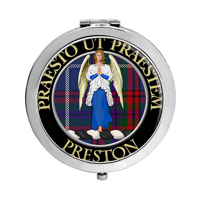 Preston Scottish Clan Crest Compact Mirror