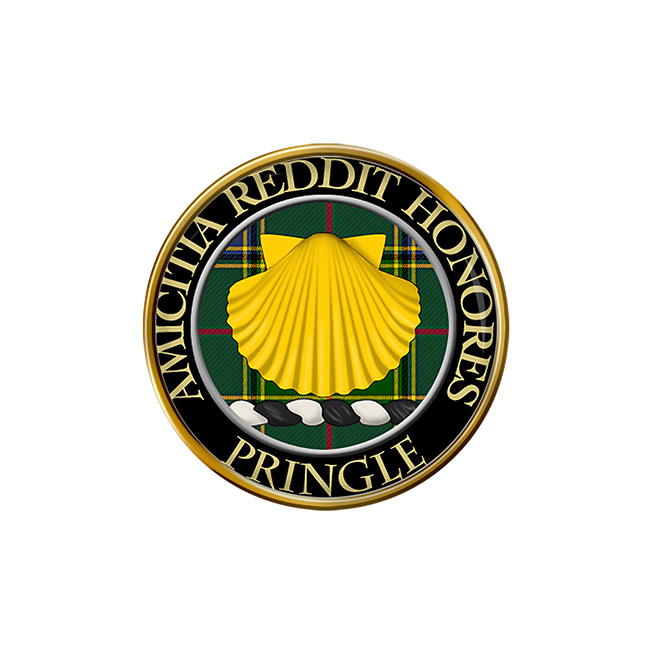 Pringle Scottish Clan Crest Pin Badge
