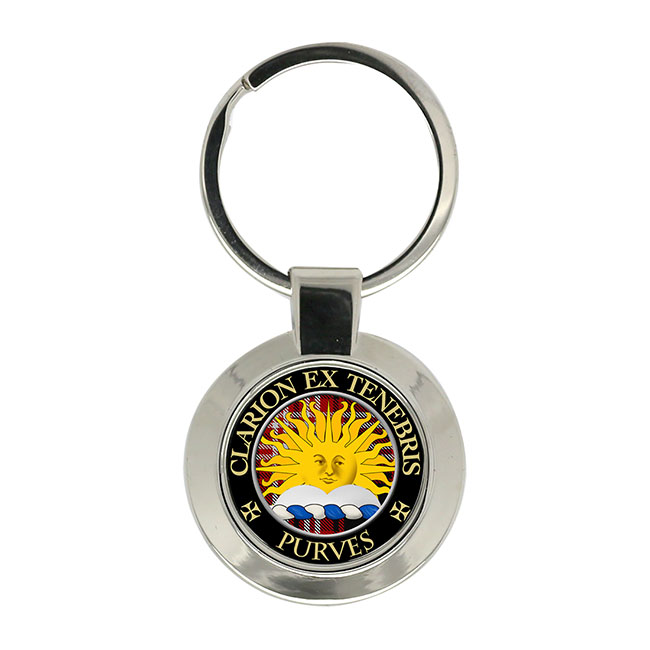 Purves Scottish Clan Crest Key Ring