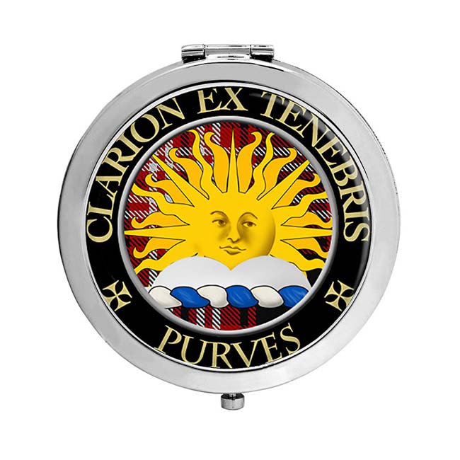 Purves Scottish Clan Crest Compact Mirror