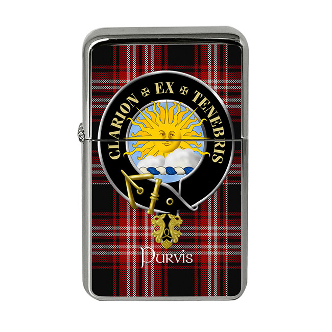 Purvis Scottish Clan Crest Flip Top Lighter