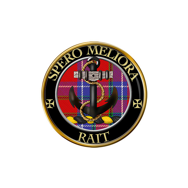 Rait Scottish Clan Crest Pin Badge