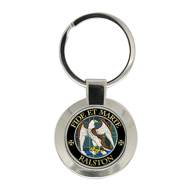 Ralston Scottish Clan Crest Key Ring