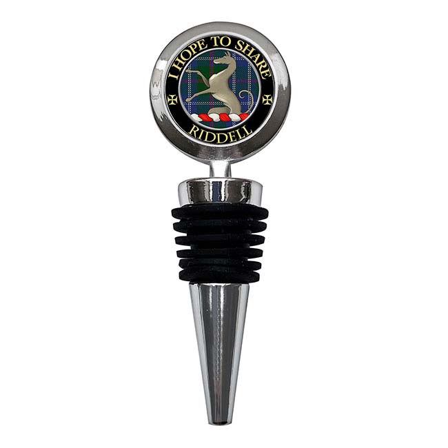 Riddell Scottish Clan Crest Bottle Stopper