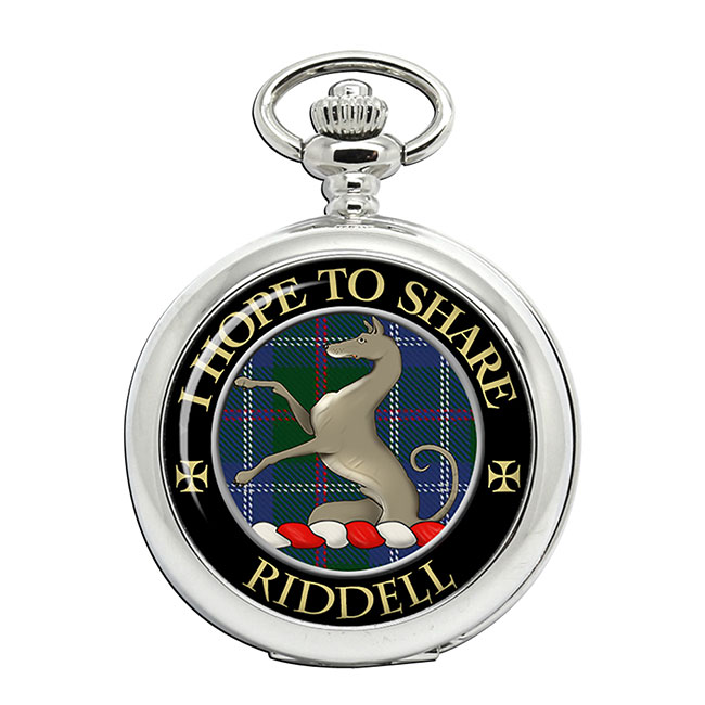 Riddell Scottish Clan Crest Pocket Watch Family Crests