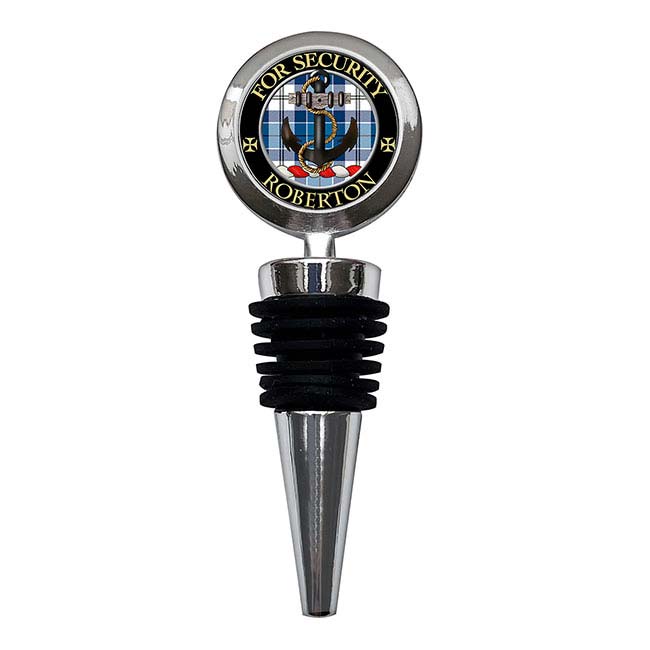 Roberton Scottish Clan Crest Bottle Stopper