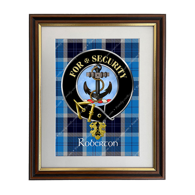Roberton Scottish Clan Crest Framed Print