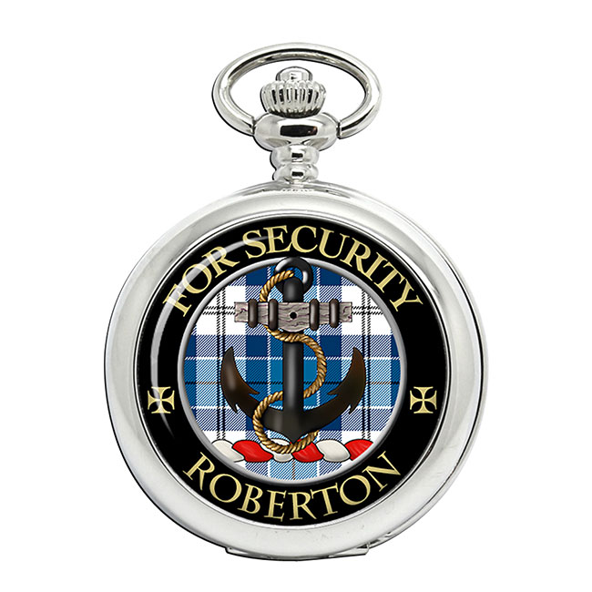 Roberton Scottish Clan Crest Pocket Watch