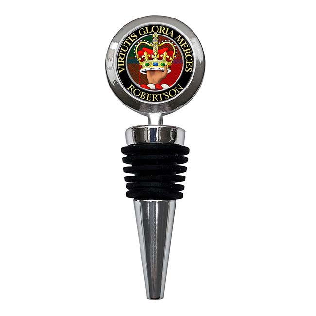 Robertson Scottish Clan Crest Bottle Stopper