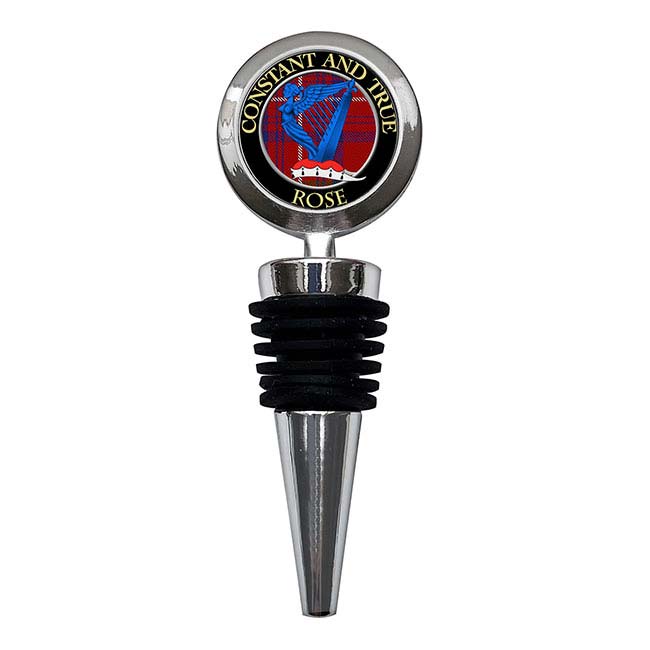 Rose Scottish Clan Crest Bottle Stopper