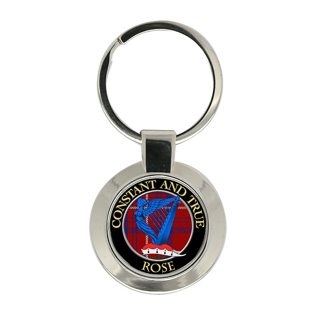 Rose Scottish Clan Crest Key Ring