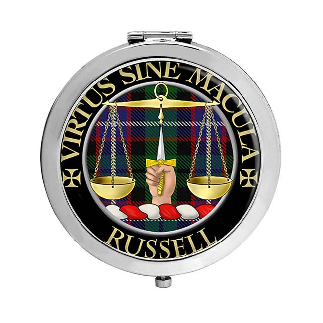 Russell Scottish Clan Crest Compact Mirror