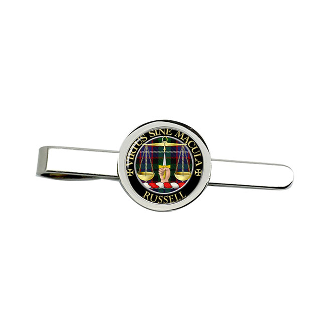 Russell Scottish Clan Crest Tie Clip