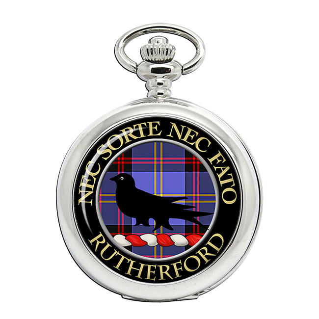 Rutherford Scottish Clan Crest Pocket Watch