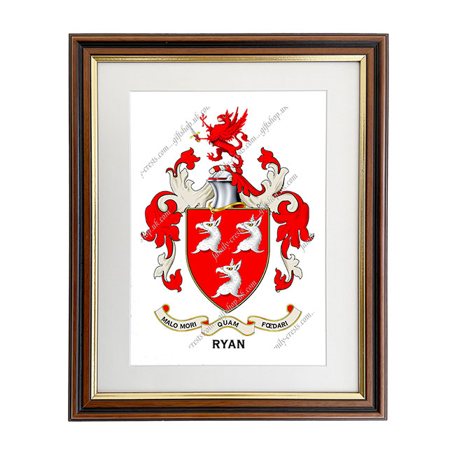 Ryan (Ireland) Coat of Arms Framed Print