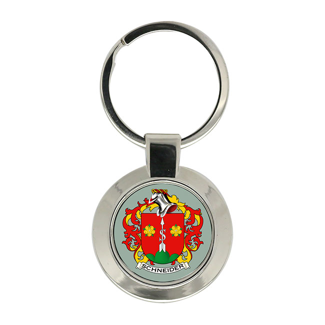 Schneider (Swiss) Coat of Arms Key Ring