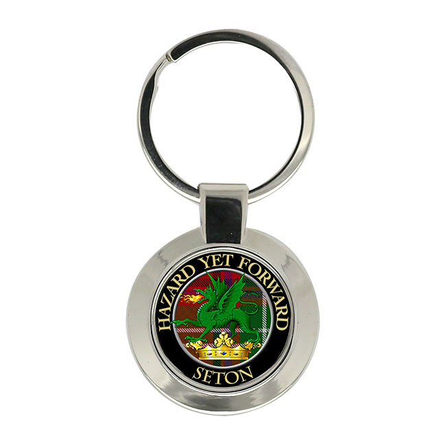 Seton Scottish Clan Crest Key Ring
