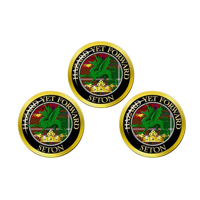 Seton Scottish Clan Crest Golf Ball Markers